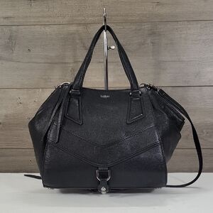 Botkier for Anthropologie Black Pebbled Studded Leather Top Handle Crossbody Bag